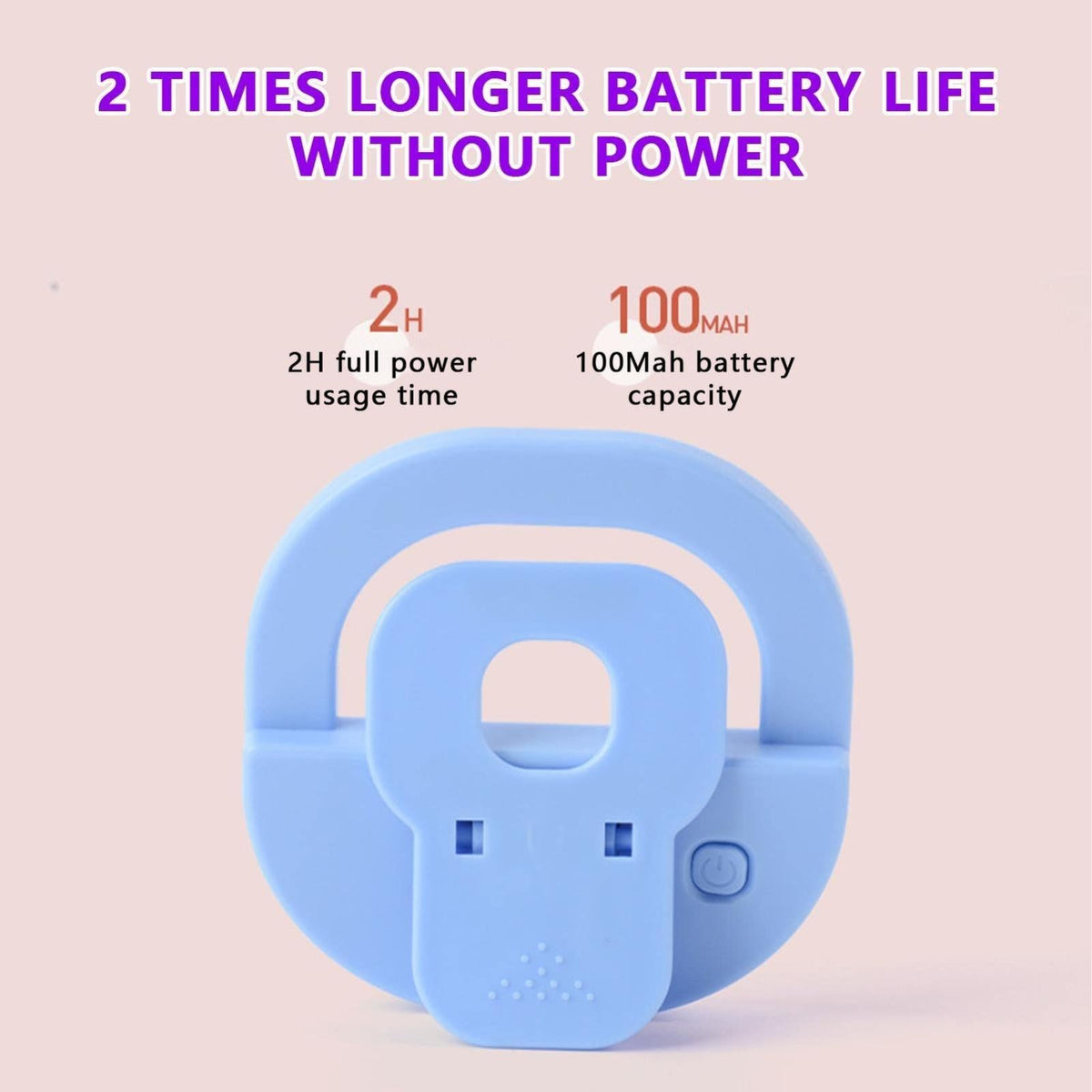 Rechargeable Clip - On Selfie Light for Mobile Phones | Blue