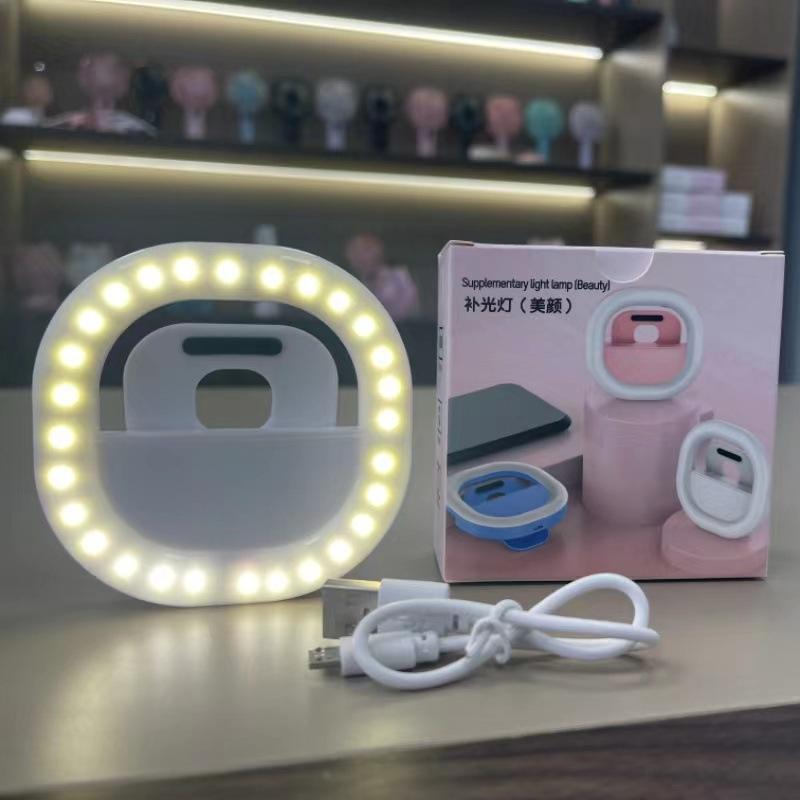 Rechargeable Clip - On Selfie Light for Mobile Phones | Blue
