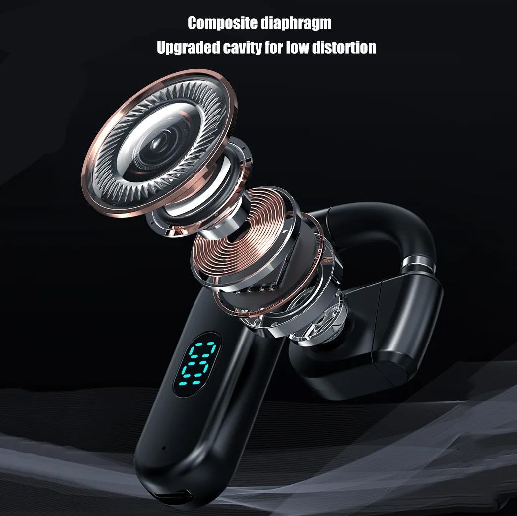 Wireless Bluetooth Headphone | Digital Display | Black | White