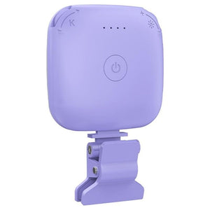 Portable Mini Clip - On LED Fill Light for Video Conferencing & Live Streaming | Purple