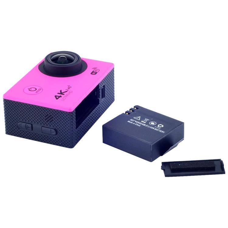 Waterproof 4K Action Camera for Cycling & Diving | Pink