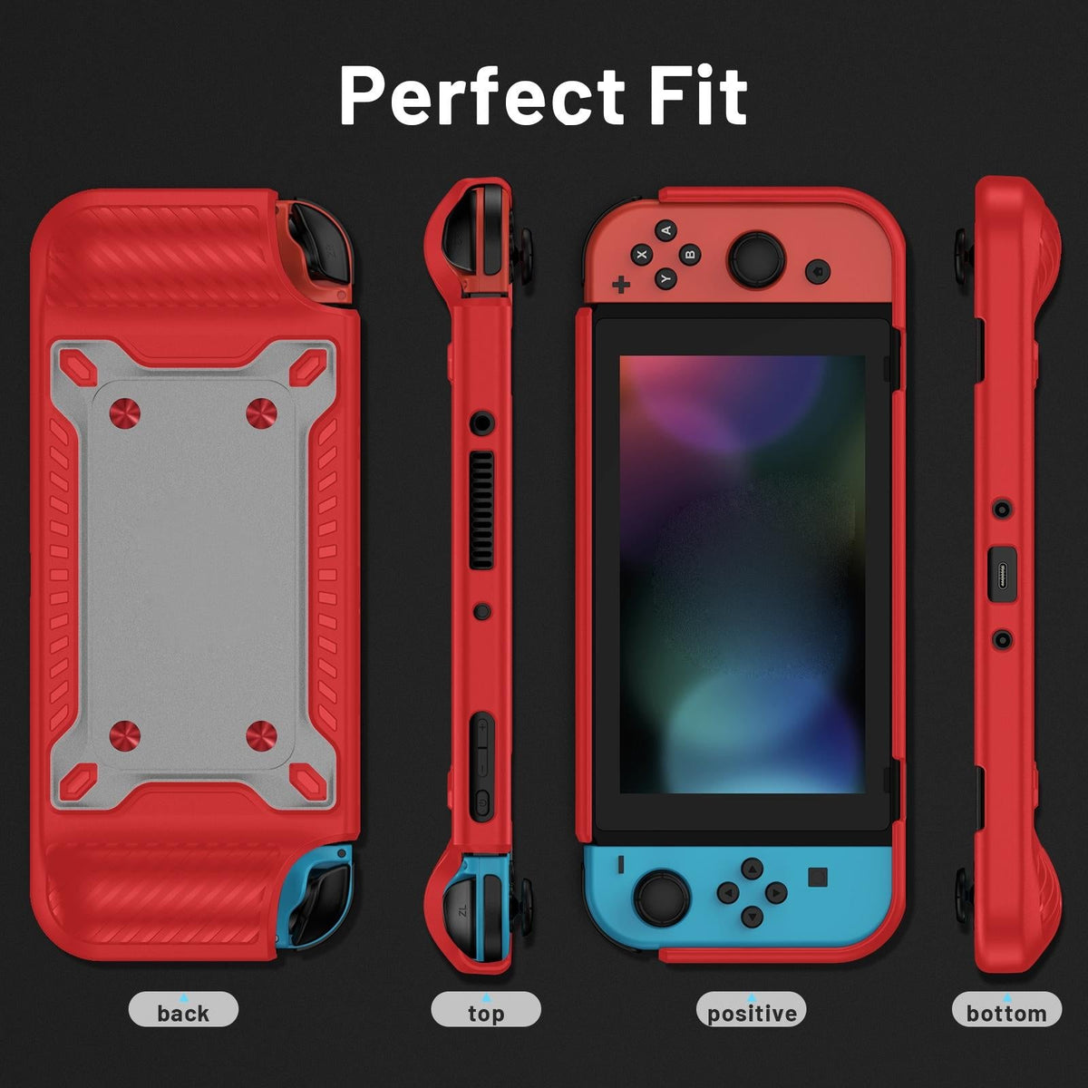 Protective TPU PC Case for Nintendo Switch OLED | Red
