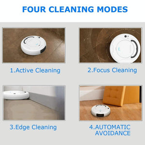 Smart 3-in-1 Robot Vacuum with Wet / Dry Mopping | Rechargeable & Auto Cleaning | Black - Gray