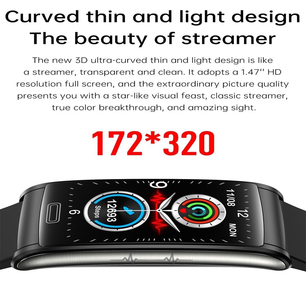 Smart Watch with Heart Rate & Blood Pressure Monitoring | Colour Screen | Red