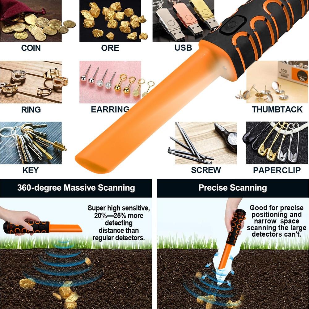 High Sensitivity Underwater Metal Detector | IP68 Waterproof & Convenient | Green