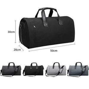 Shoe Compartment Travel Suit Bag | Compact & Organized | Dark Grey