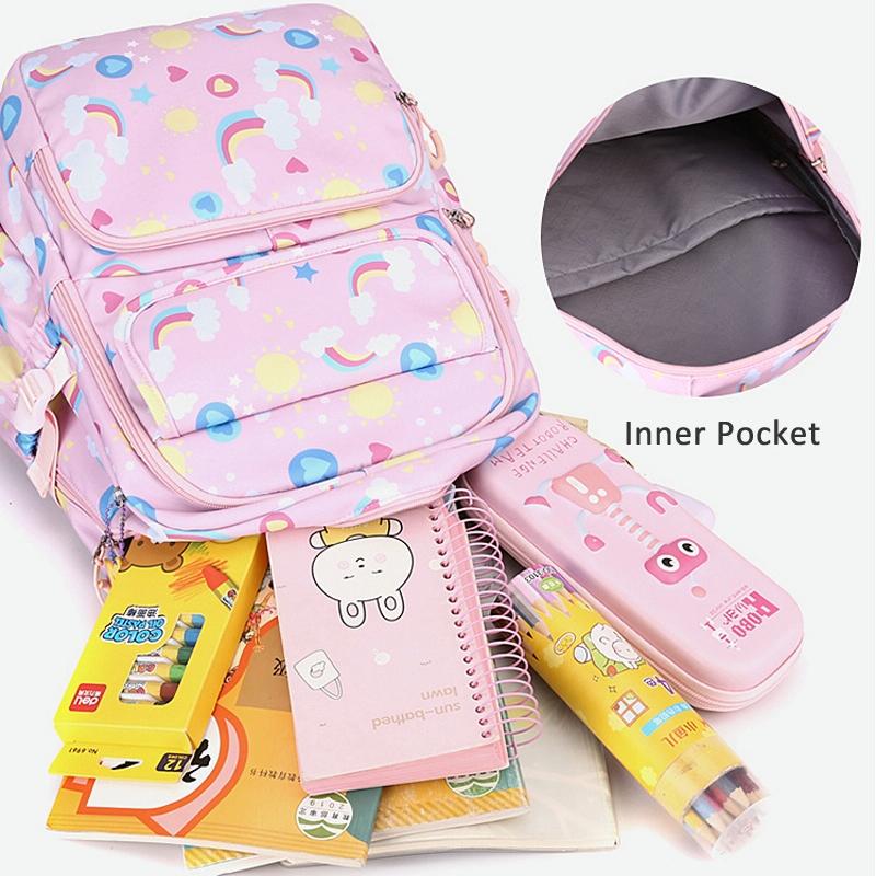 Kids Backpack Set with Lunch Bag & Pencil Case | 3 in 1 | Purple