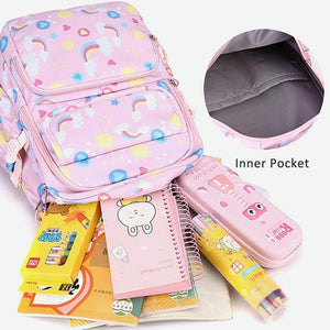 Kids Backpack Set with Lunch Bag & Pencil Case | 3 in 1 | Purple