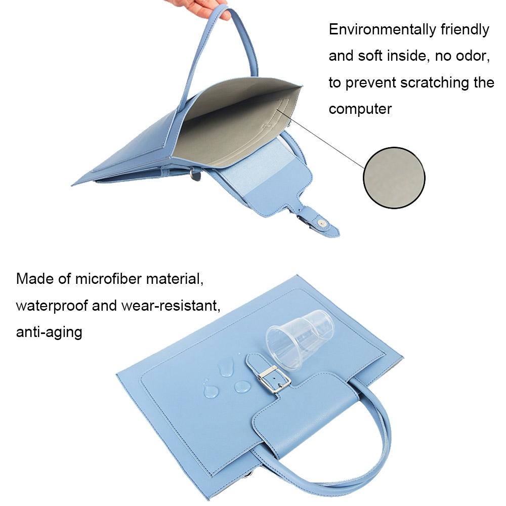 14-inch Waterproof Laptop Bag with Power Pack | Portable & Durable | Sky Blue