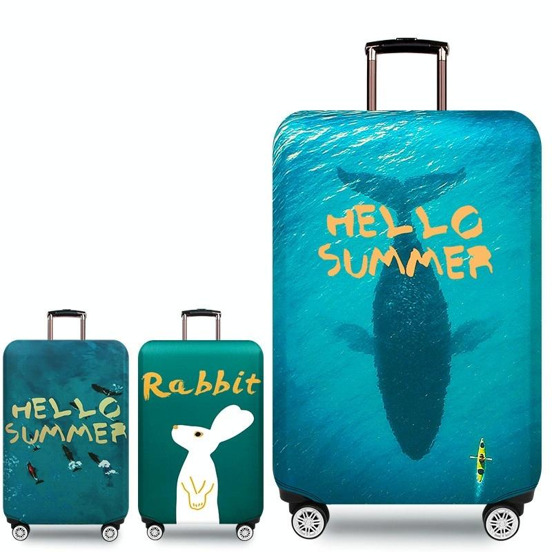 Protective Cover for Trolley Luggage | Durable & Dustproof | Large Size | Summer Sea | L