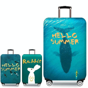 Protective Cover for Trolley Luggage | Durable & Dustproof | Large Size | Summer Sea | L
