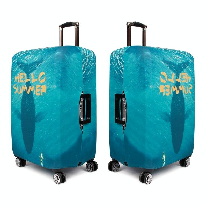 Protective Cover for Trolley Luggage | Durable & Dustproof | Large Size | Summer Sea | L