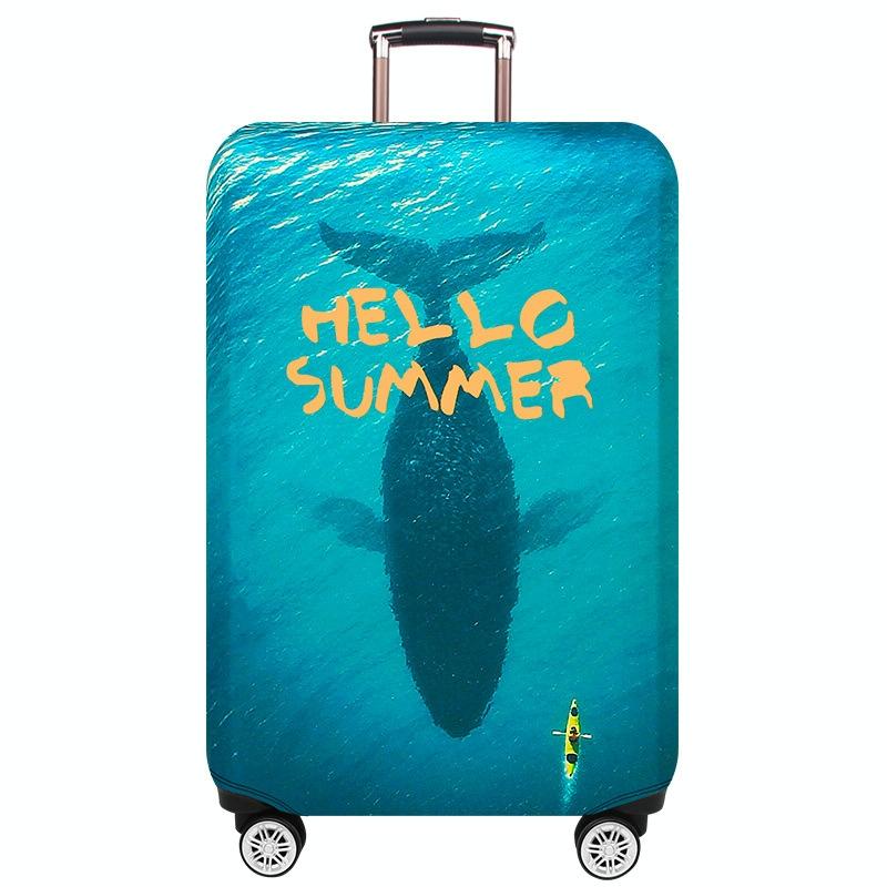 Protective Cover for Trolley Luggage | Durable & Dustproof | Large Size | Summer Sea | L