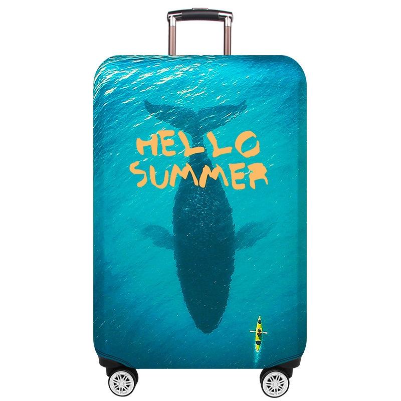 Protective Cover for Trolley Luggage | Durable & Dustproof | Large Size | Summer Sea | L