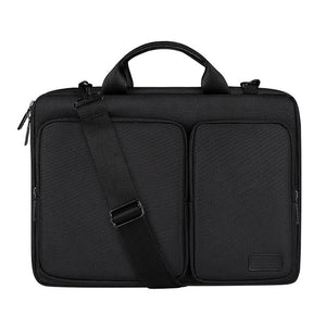 15.6 Inch Detachable Shoulder Laptop Bag | Thickened Polyester | Silver Gray