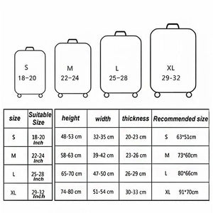 XL Travel Luggage Cover | Dustproof Scratch-Proof Elastic Sleeve | Fits 29-32 Inch Suitcases | English Map