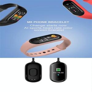 Waterproof Bluetooth Smart Watch | HR / BP Monitoring | Colour Screen | Pink