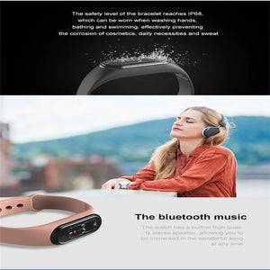 Waterproof Bluetooth Smart Watch | HR / BP Monitoring | Colour Screen | Pink