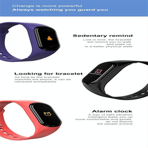 Waterproof Bluetooth Smart Watch | HR / BP Monitoring | Colour Screen | Pink