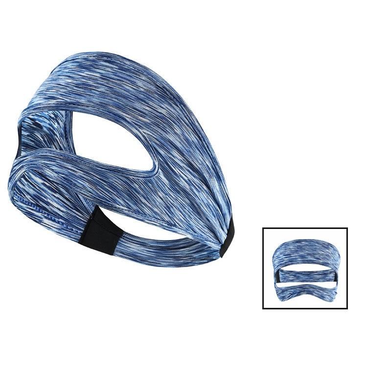 Gray Breathable VR Eye Mask | Lightweight | Blue White