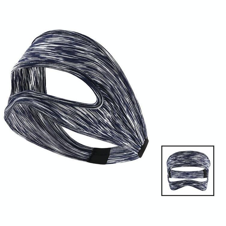 Gray Breathable VR Eye Mask | Lightweight | Blue White