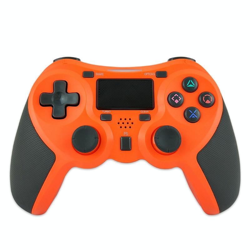 Wireless Bluetooth Game Controller | For PS4 | Rubberized | Orange