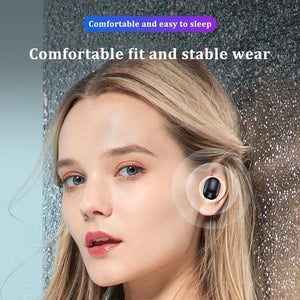 Waterproof Mini Touch-Control Bluetooth Earphones | Noise Cancelling | Pink