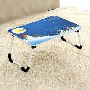 Adjustable Folding Laptop Desk | Non-Slip W-Shaped Legs | Square Pattern | Portable | Cloud Design | HCB5115D
