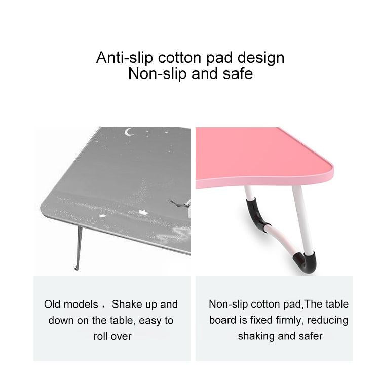 Adjustable Folding Laptop Desk | Non-Slip W-Shaped Legs | Square Pattern | Portable | Cloud Design | HCB5115D