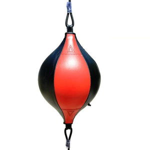 Adult Hanging Speed Ball for Boxing Fitness | Free Punching Bag | Pear Shape Black & White