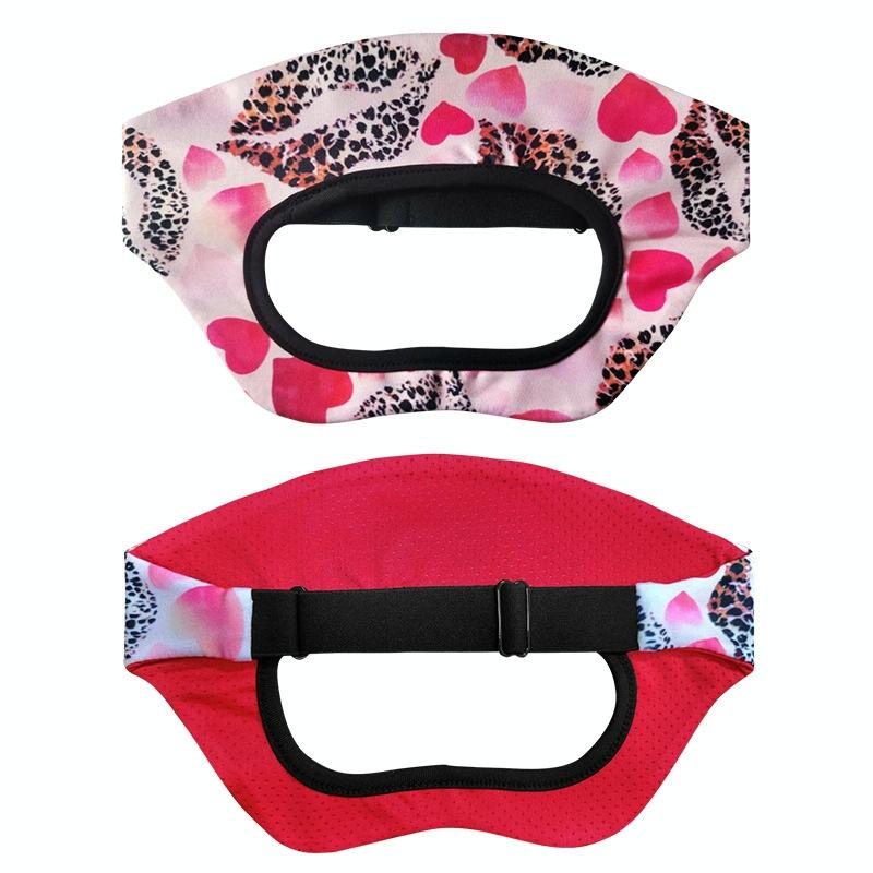 Breathable VR Eye Mask | Sweatproof | Black White Flower