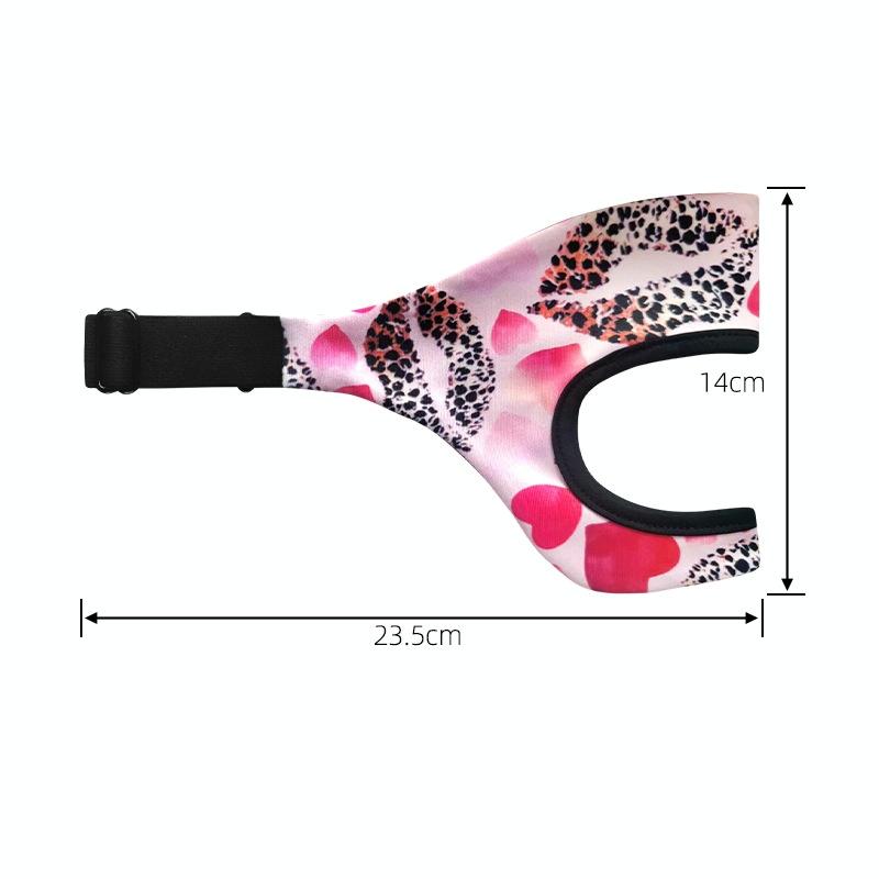 Breathable VR Eye Mask | Sweatproof | Black White Flower