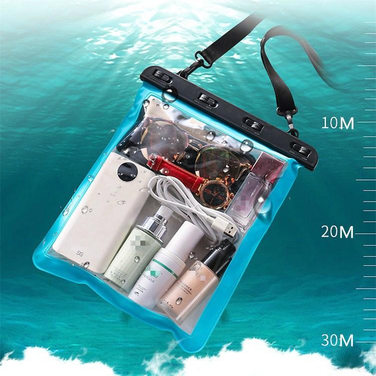 Waterproof Single Shoulder Bag | For Mobile Phone & Small Objects | Multipurpose Design | Blue