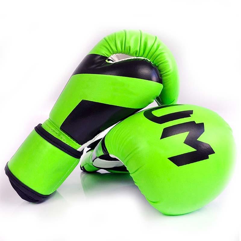 Professional Boxing Gloves for Adult Training | 10Oz Muay Thai Fighting | Fluorescent Green