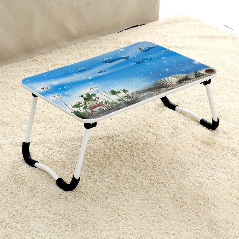 Adjustable Folding Laptop Desk | Non-Slip W-Shaped Legs | Square Pattern | Portable | Cloud Design | HCB5115E