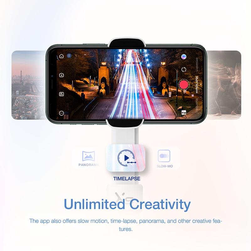 Smooth-XS Gimbal Stabilizer | Handheld Selfie Stick | Pink | Lightweight 200g