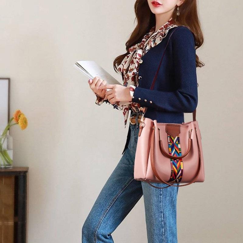 Versatile 4-in-1 Messenger Bag for Women | Fashionable & Spacious | Brown