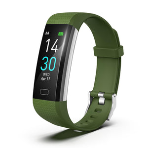 Waterproof Fitness Tracker Watch | Heart Rate Monitor | Army Green