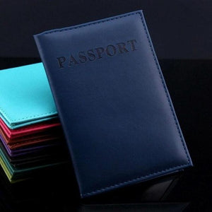 Travel Passport Cover Faux Leather Holder | Light Green