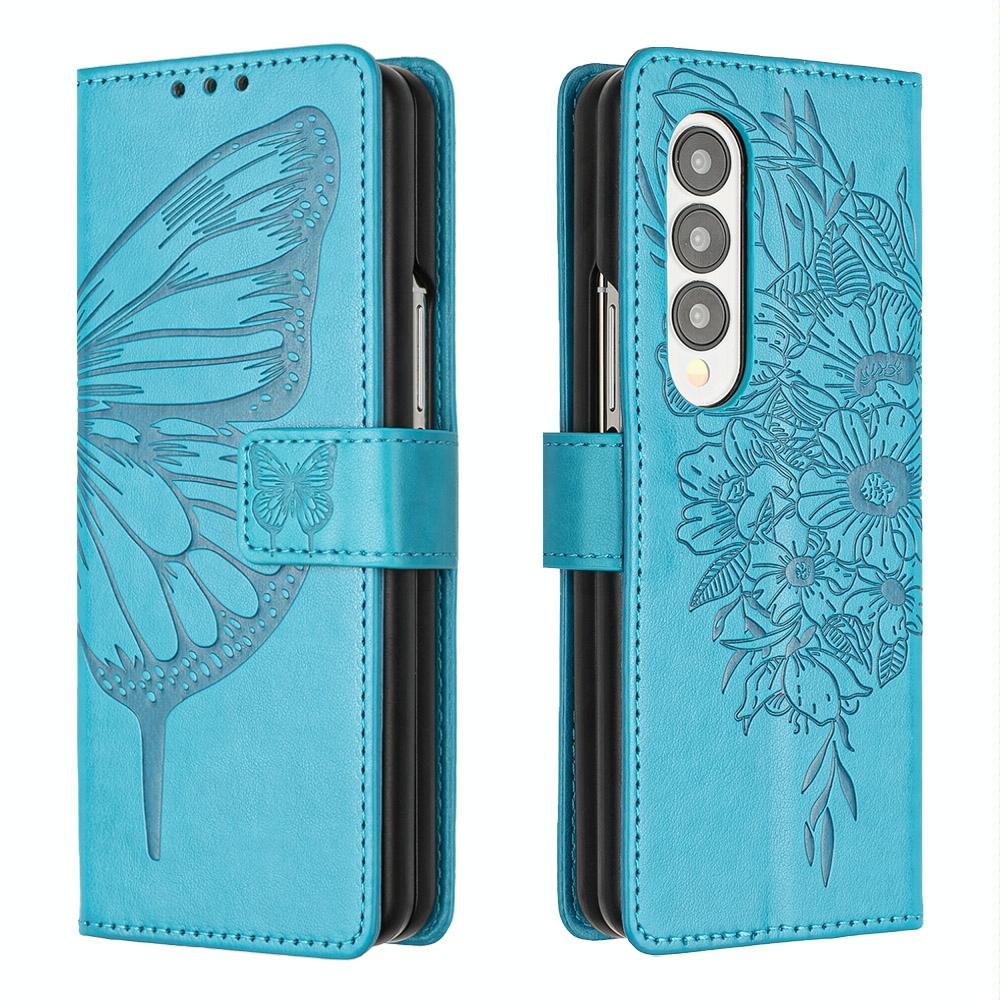 Butterfly Embossed Leather Phone Case | Light Purple | For iPhone