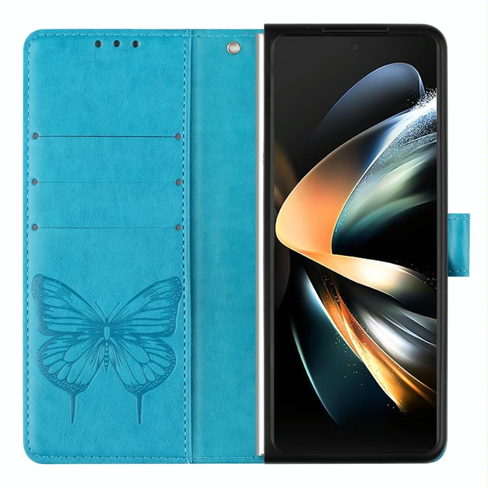 Butterfly Embossed Leather Phone Case | Light Purple | For iPhone