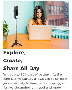 Portable Smartphone Gimbal Stabilizer | Foldable | Green