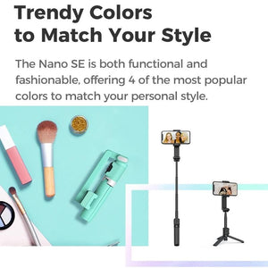 Portable Smartphone Gimbal Stabilizer | Foldable | Green