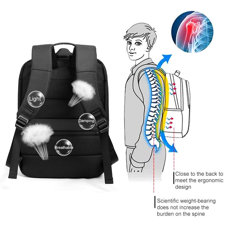 Multifunctional Oxford Laptop Backpack | CXS-618 | Dark Gray