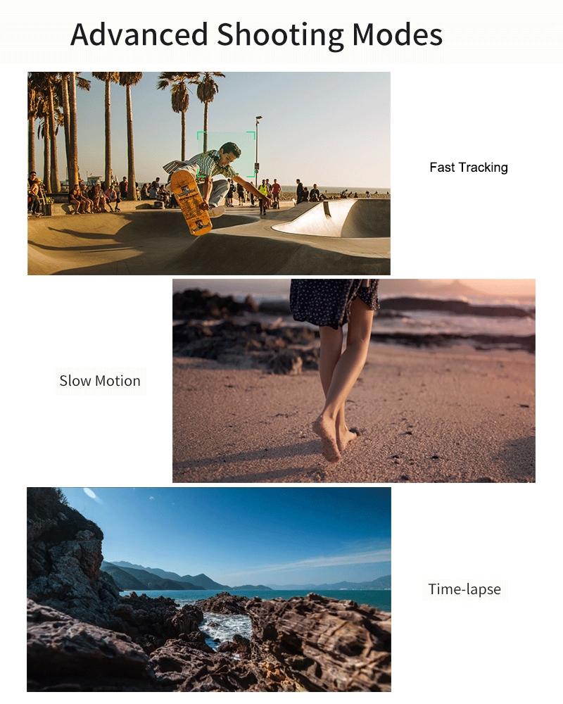 Foldable 3-Axis Gimbal | Action Camera & Smartphone Compatible | Grey | Stabilizer