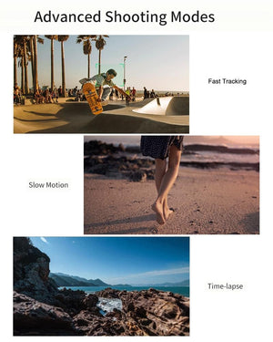 Foldable 3-Axis Gimbal | Action Camera & Smartphone Compatible | Grey | Stabilizer