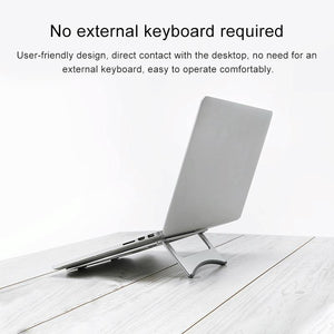 Portable Aluminum Laptop Stand | Simple & Stylish | Grey