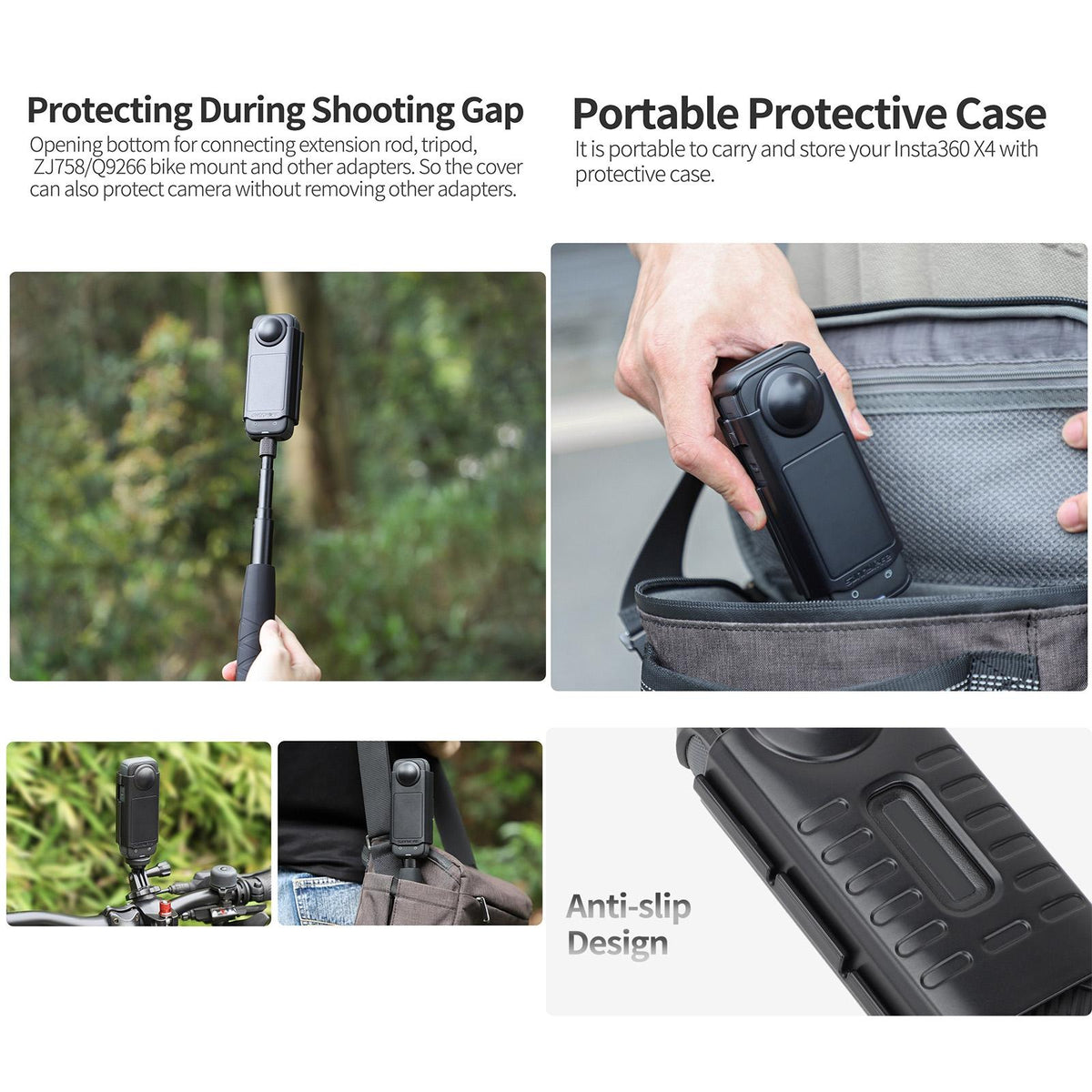 Transparent Black Sunnylife Lens Screen Protector | Insta360 X4