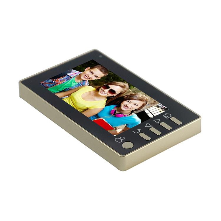 Smart Doorbell with 4.3" TFT Screen | 3.0MP Camera | Night Vision | Motion Detection & 32GB TF Card Support | Gold