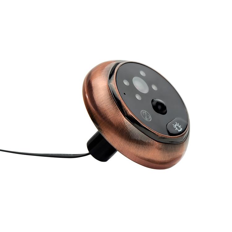 Smart Doorbell with 4.3" TFT Screen | 3.0MP Camera | Night Vision | Motion Detection & 32GB TF Card Support | Gold